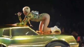 Miley Cyrus Showing Ass Show in Concert