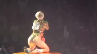 Miley Cyrus Showing Ass Show in Concert