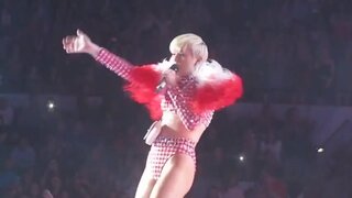 Miley Cyrus Showing Ass Show in Concert