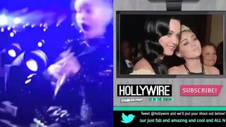 Miley Cyrus and Katy Perry Kiss on Bangerz Tour