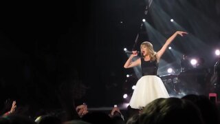 Taylor Swift Legs and Upskirt on The Catwalk