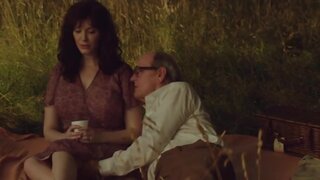 Sophia Takal and Christina Hendricks Nude and not nude in Gods Pocket