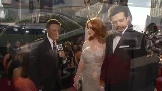 Christina Hendricks on Emmys Red Carpet
