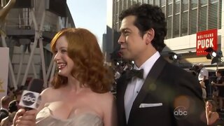 Christina Hendricks on Emmys Red Carpet
