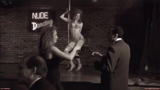 Jill Sandmire Stripping in Chicago Overcoat