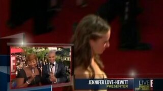Jennifer Love Hewitt from the Emmy preshow