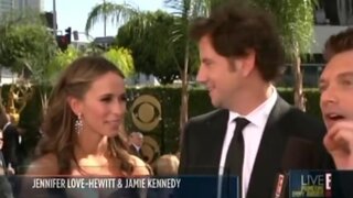Jennifer Love Hewitt from the Emmy preshow
