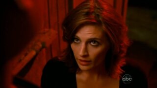 Stana Katic in Bra on Castle S2e1