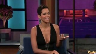 Halle Berry Cleavage on The Jay Leno Show