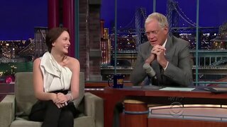 Leighton Meester on Late Show with David Letterman