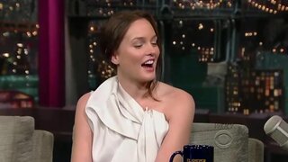 Leighton Meester on Late Show with David Letterman