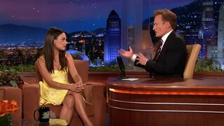 Mila Kunis Looking Good on Conan