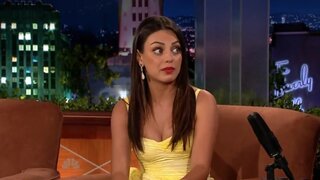 Mila Kunis Looking Good on Conan