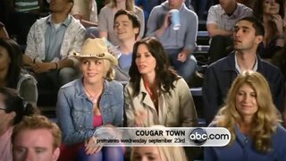 Courteney Cox in Underwear on Cougar Town