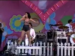 Katy Perry Tremendous boobage, grabbing crotch and a butt shot