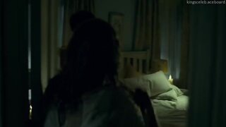 Riki Lindhome Nude and in a fight in The Last House on the Left