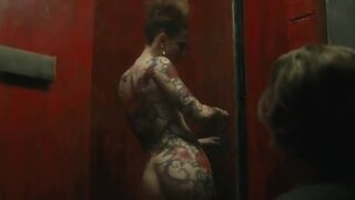 Robin Weigert Naked and tatted up in Synecdoche New York