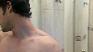 Monica Estarreado Nude in shower with guy in Hospital Central