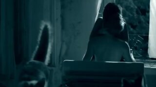 Anna Breuer Bare Breasts riding a guy in Virus Undead