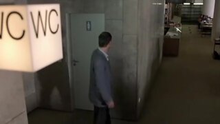 Marie Zielcke on the toilet in Agnes und seine Brueder