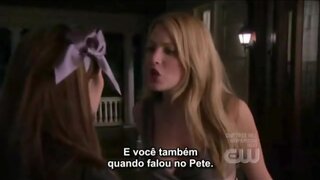 Blake Lively and Leighton Meester catfight vid from Gossip Girl