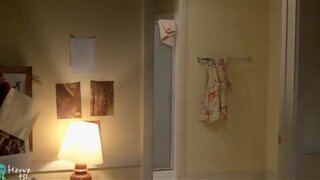 Ola Ray Topless and Wet in Shower from 10 to Midnight