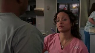 Judy Reyes Tongue and Cleavage on Scrubs 8x17
