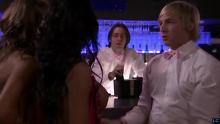 Angelina Bulygina and Christine Nguyen Bare Breasts from Party Down S01E05