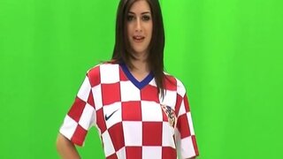 Katie Marie Cork Topless Euro 2008 Replica Strip