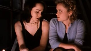 Frances O'Connor and Radha Mitchell Kissing in Love and Other Catastrophes