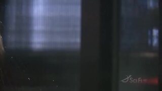 Katee Sackhoff Side Boobage while Showering in Battlestar Galactica S04E17