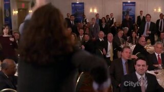 Tina Fey Yanking off her shirt showing her Bra on 30 Rock