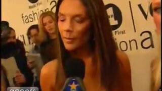 Victoria Beckham and Emma Bunton Cleavage at VH1 Fashion Awards on Access Hollywood