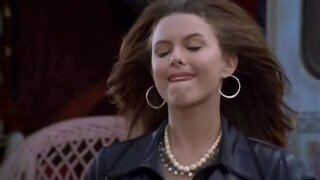 Kari Wuhrer cleavage and panties in Thinner