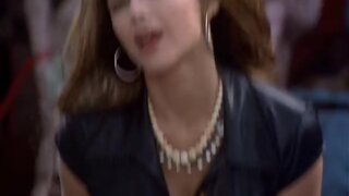 Kari Wuhrer cleavage and panties in Thinner
