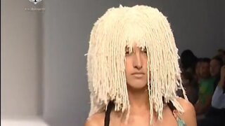 Models on the Catwalk Exposing their Breasts