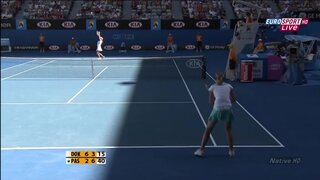 Jelena Djokic Pokies from the Australian Open