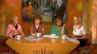 Elisabeth Hasselbeck touching her breasts on The View