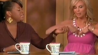 Elisabeth Hasselbeck touching her breasts on The View
