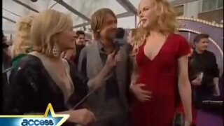 Nicole Kidman arriving at CMT music awards on Access Hollywood