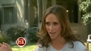 Jennifer Love Hewitt ET visits Ghost Whisperer set
