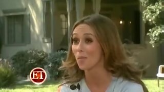 Jennifer Love Hewitt ET visits Ghost Whisperer set