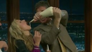 Kristen Bell slowmotion money shot from The Late Show with Craig Ferguson