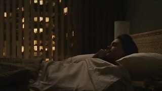 Anne Hathaway nude in a bed, sorta, in Passengers
