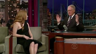 Amy Adams on The Late Show with David Letterman