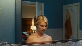 Amy Smart side boobs and ass in Mirrors, warning gore