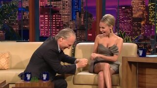 Kristin Chenoweth Cleavage and putting her fist in her mouth on the Tonight Show