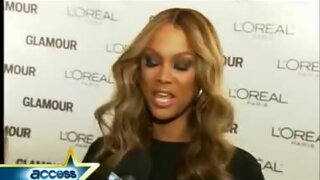 Tyra Banks at Glamour Women Of The Year