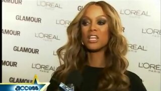 Tyra Banks at Glamour Women Of The Year