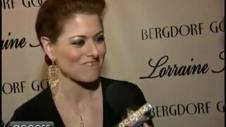 Heidi Klum and Debra Messing at Diamond Monkey Collection Access Hollywood